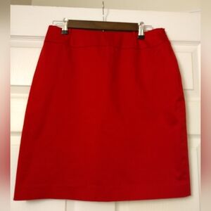 Kasper red skirt size 10P
